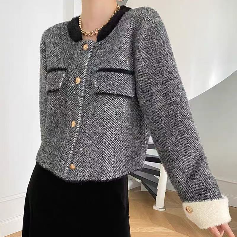 Damen Cardigan en maille texturée avec boutons élégants Berg-Feldt
