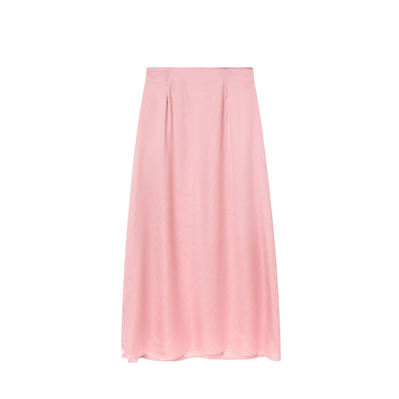 Jupe longue plissée taille haute pour femme Berg-Feldt