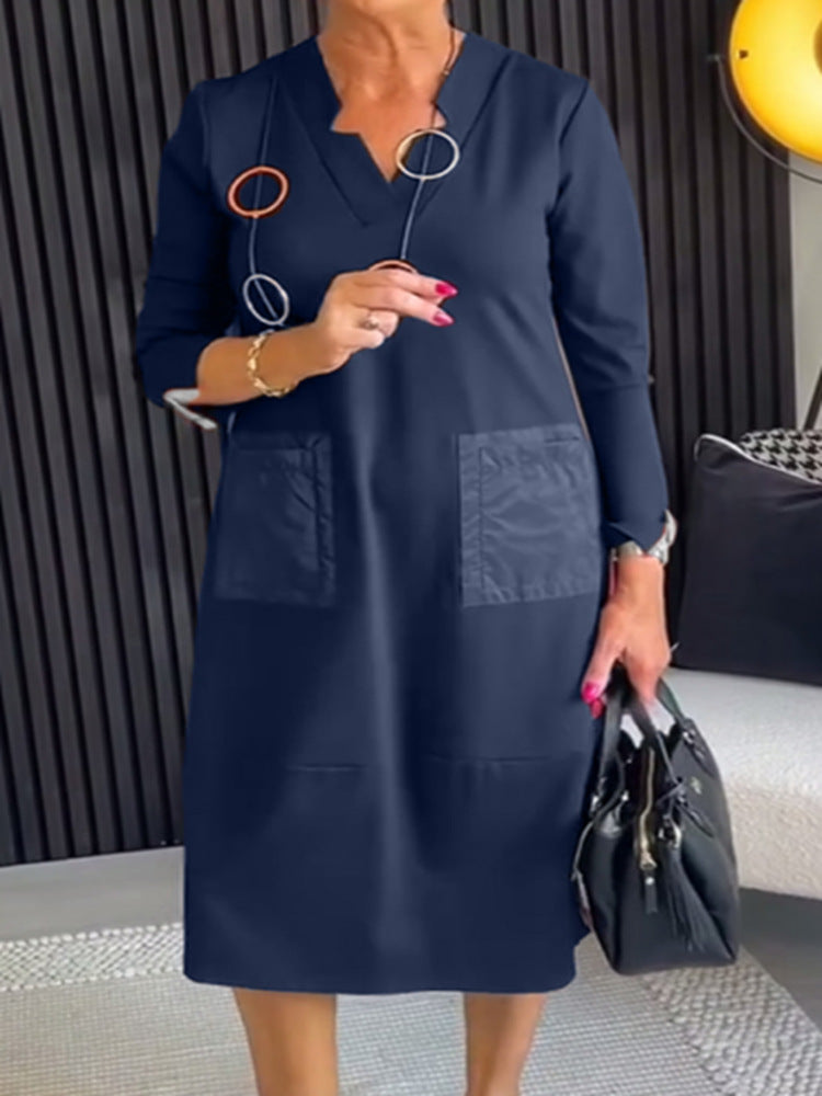 Robe midi élégante et polyvalente pour femme avec poches de berg-feldt