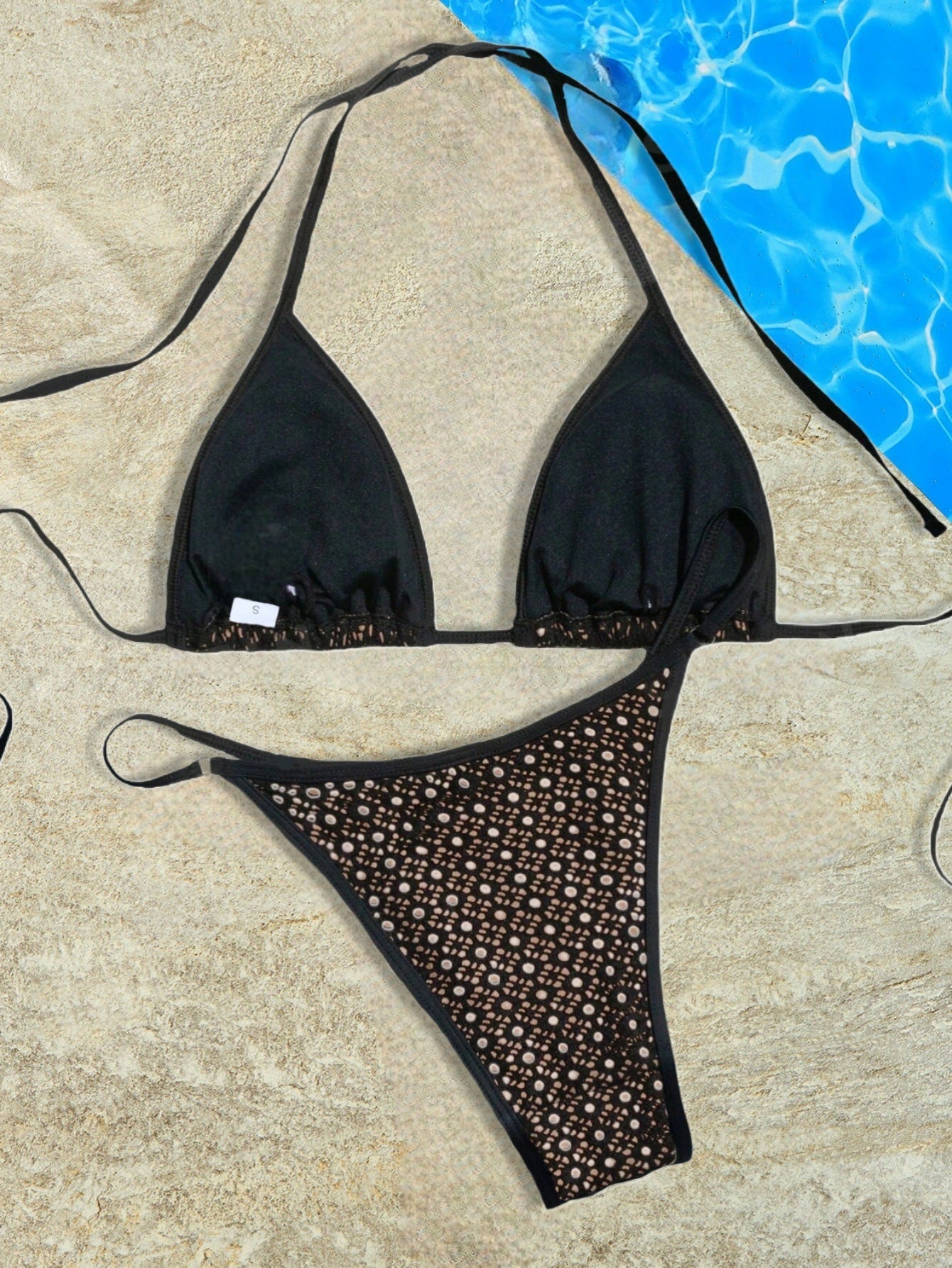 Ensemble de bikini triangle pour femme Berg-Feldt avec détails floraux