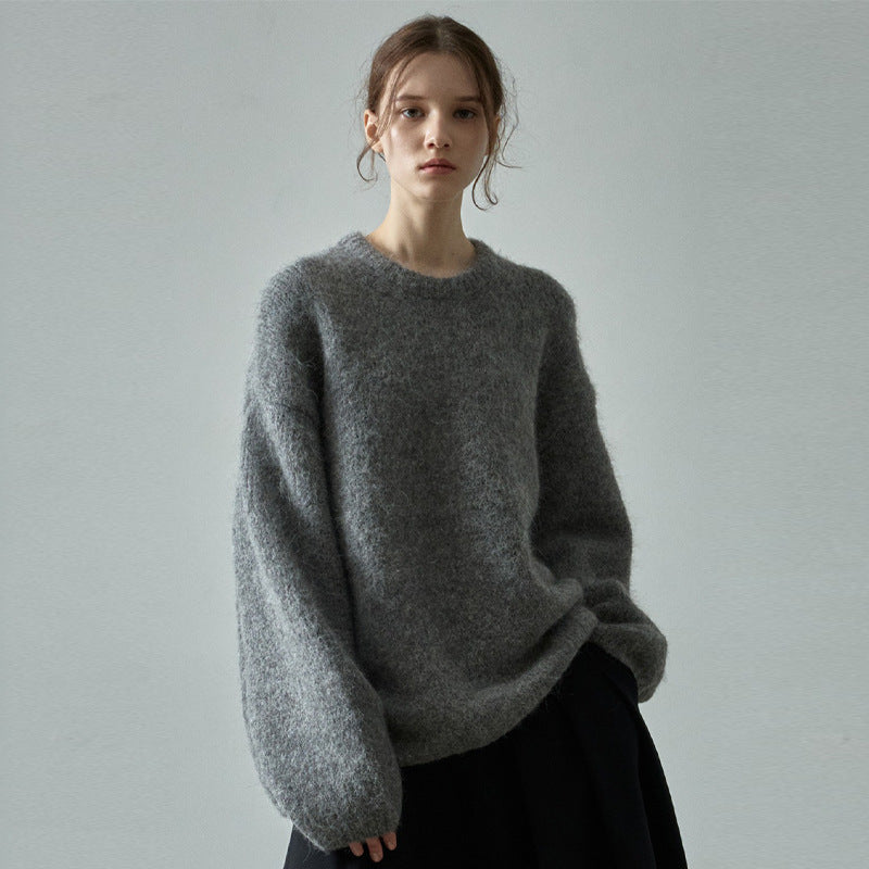 Bequemer Damen-Oversize-Strickpullover mit weiten Ärmeln von berg-feldt