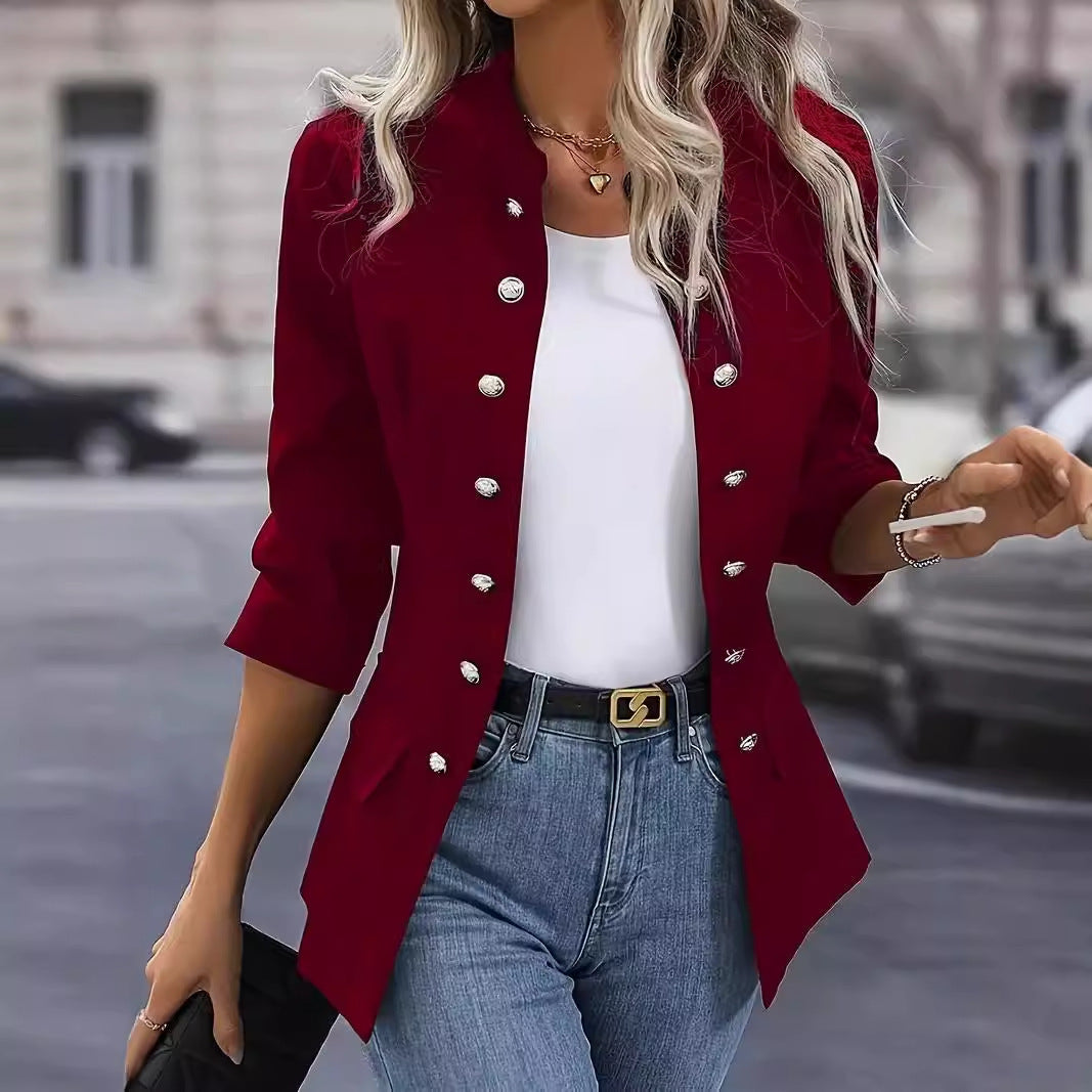 Blazer femme avec boutons-pression élégants et coupe ajustée Berg-Feldt