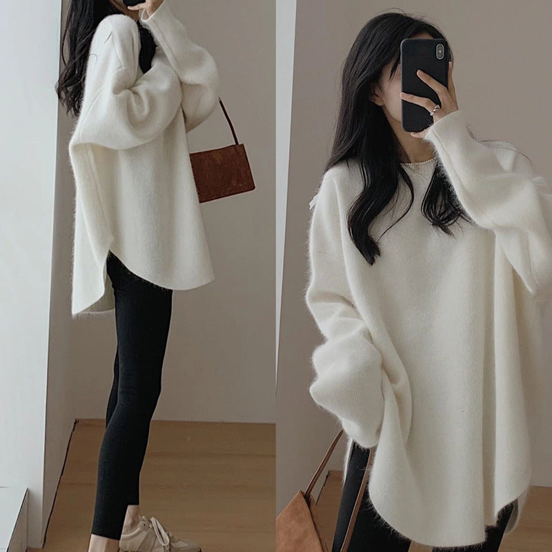 Damen Oversized Strickpullover mit lässigem Schnitt und voluminösen Ärmeln Berg-Feldt