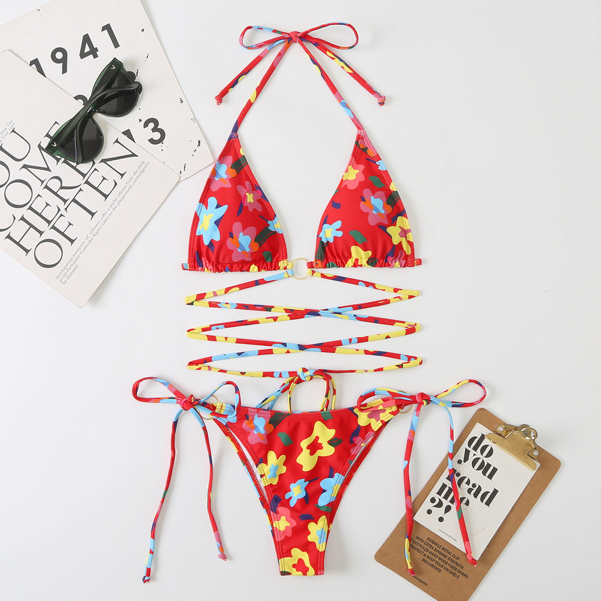 Ensemble bikini imprimé floral Berg-feldt pour femme