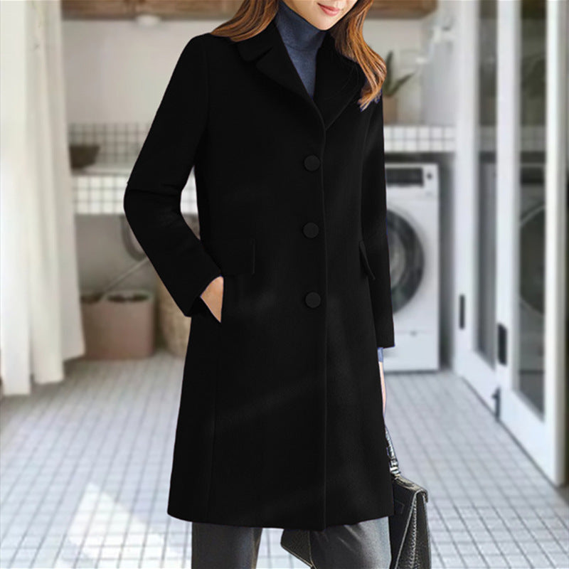 Manteau classique en laine Berg-Feldt pour femmes