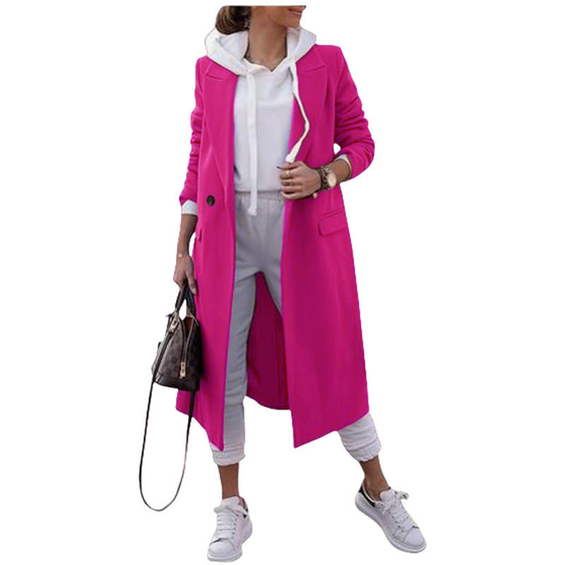 Manteau oversize femme élégant à revers avec poches pratiques Berg-Feldt