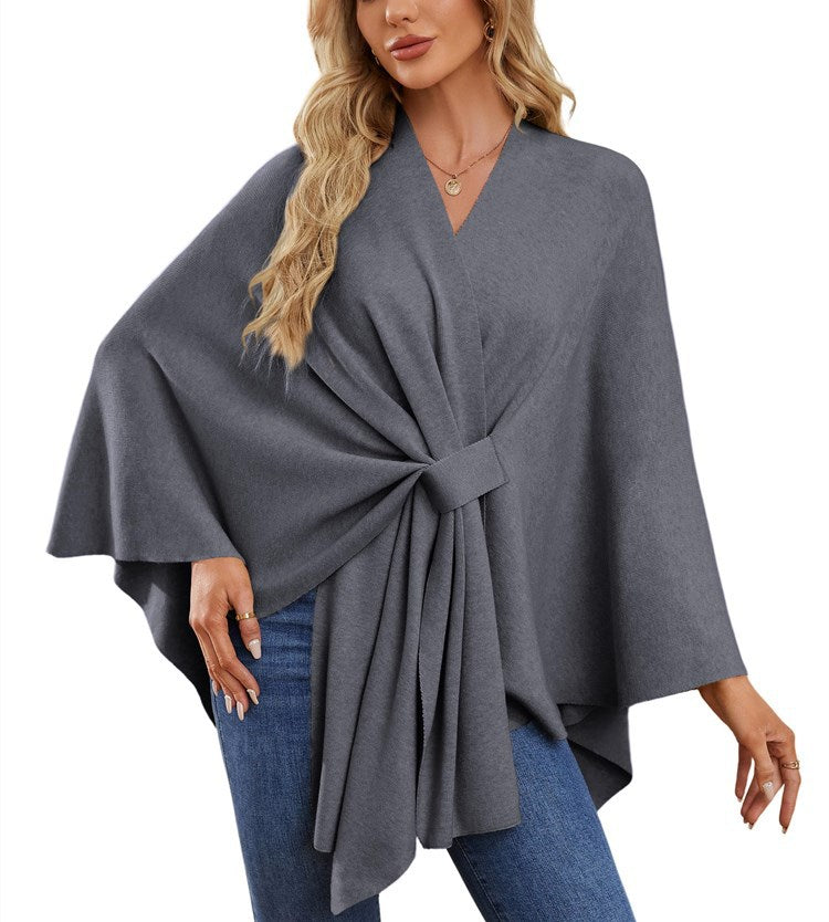 Pull-over cache-cœur élégant pour femme à coupe asymétrique Berg-Feldt