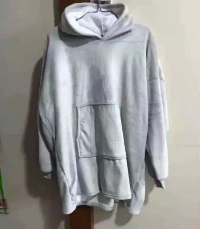 Damen-Sweatshirt surdimensionné à capuche en polaire douillette avec poches pratiques Berg-Feldt