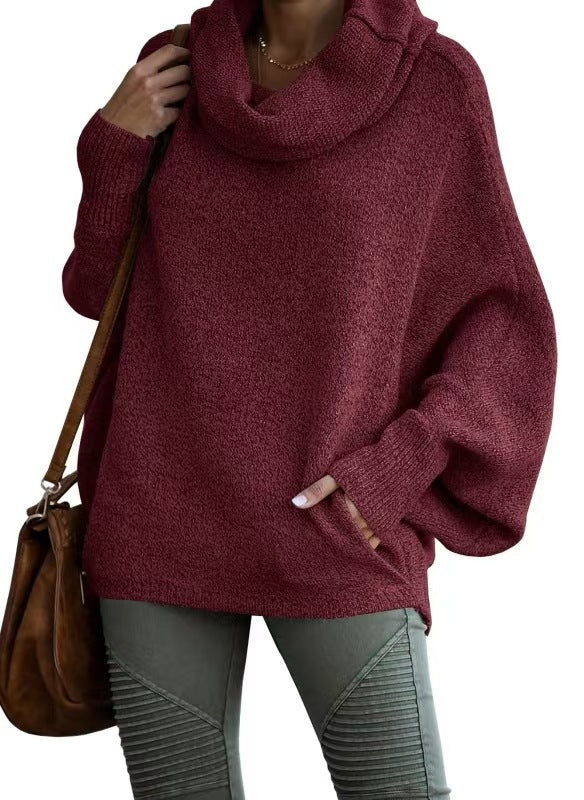 Damen Oversized Strickpullover mit Rollkragen Berg-Feldt