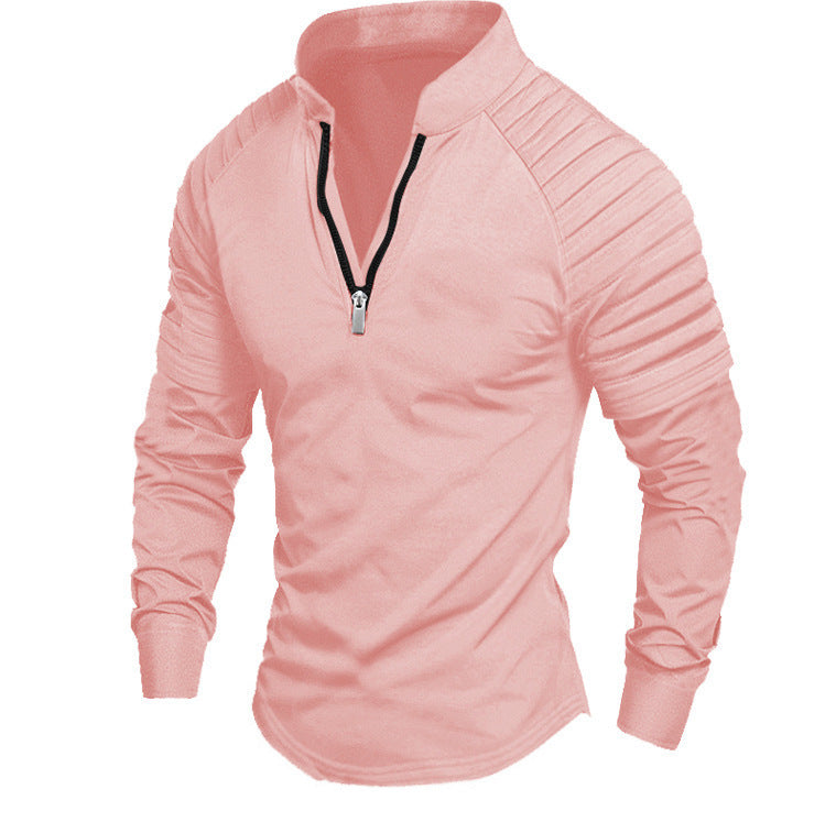 Herren Sportliches Langarmshirt mit halblangem Reißverschluss Berg-Feldt