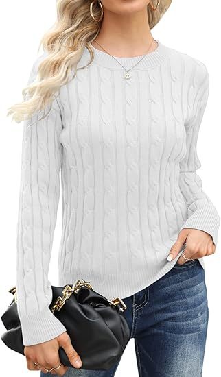 Pull-over en tricot classique pour femme avec motif torsadé Berg-Feldt