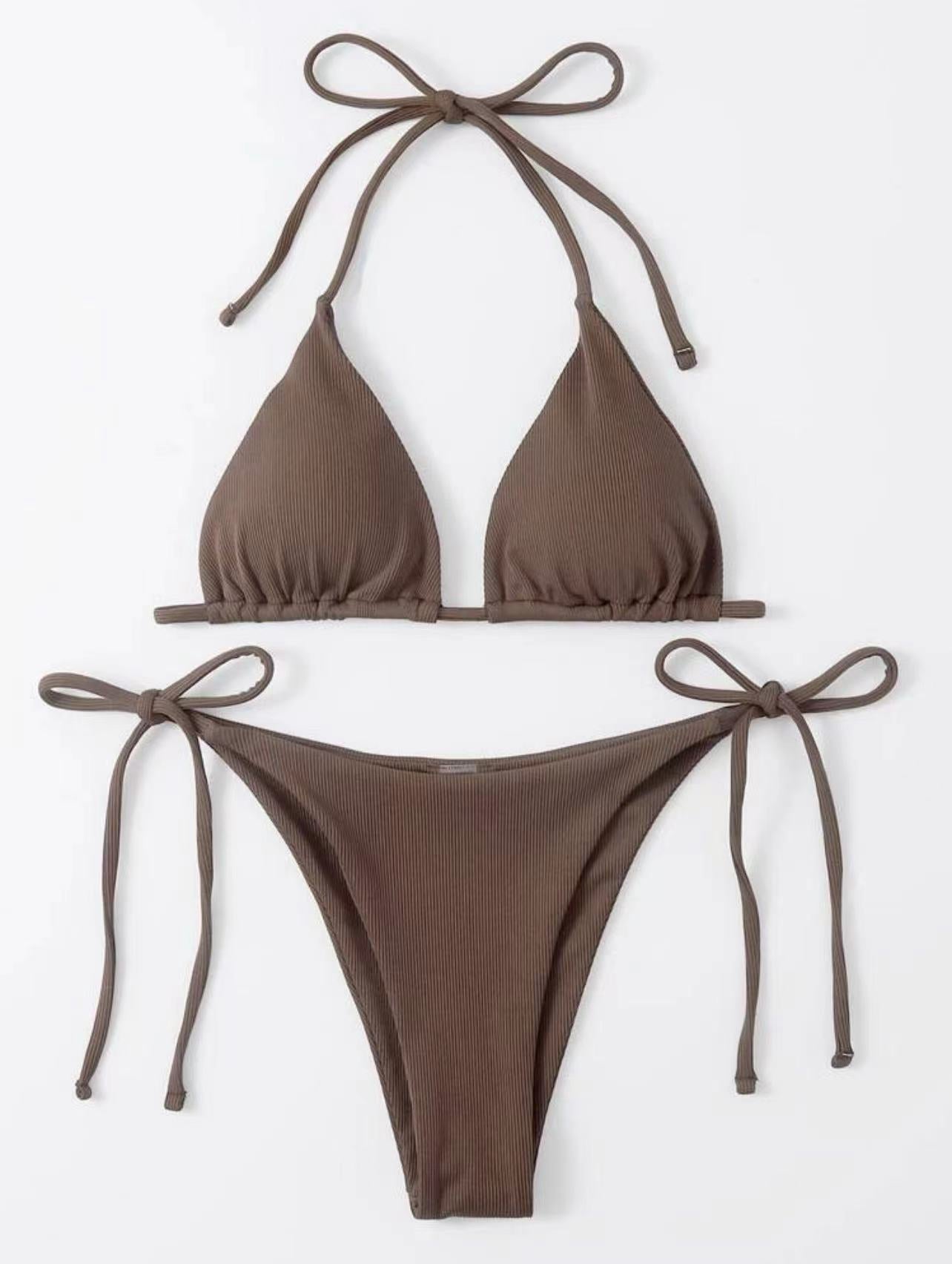 Ensemble de bikini pour femme Berg-Feldt : coupe triangle, bretelles réglables, évacue l'humidité