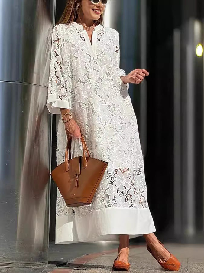 Robe bohème en dentelle pour femme avec détails délicats par berg-feldt