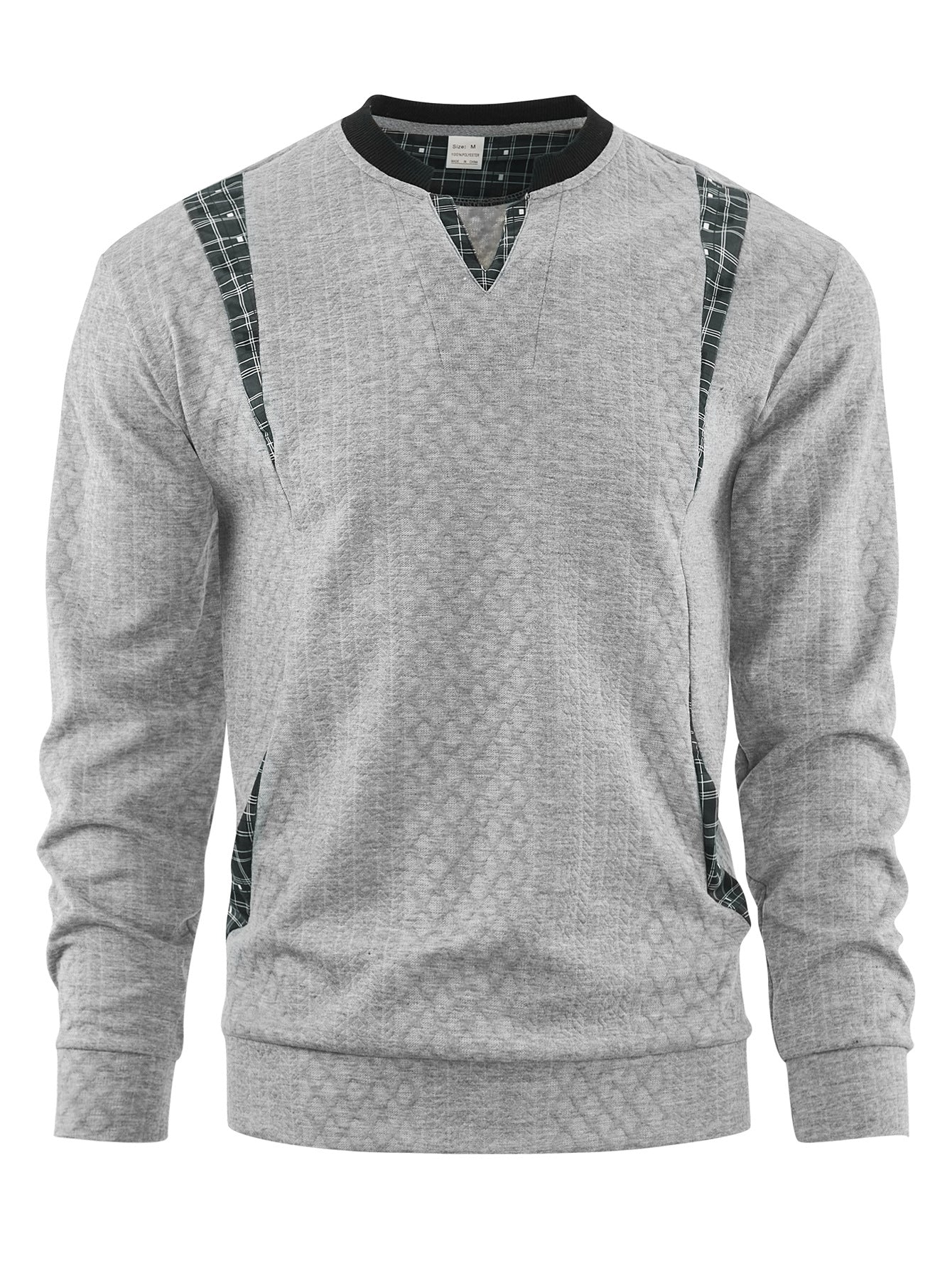 Herren Strickpullover mit modischen Karoelementen Berg-Feldt