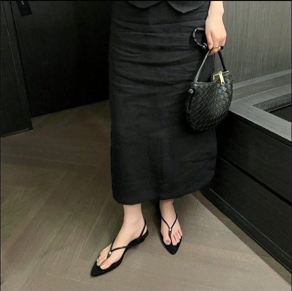 Sandales minimalistes à bout pointu pour femme de berg-feldt