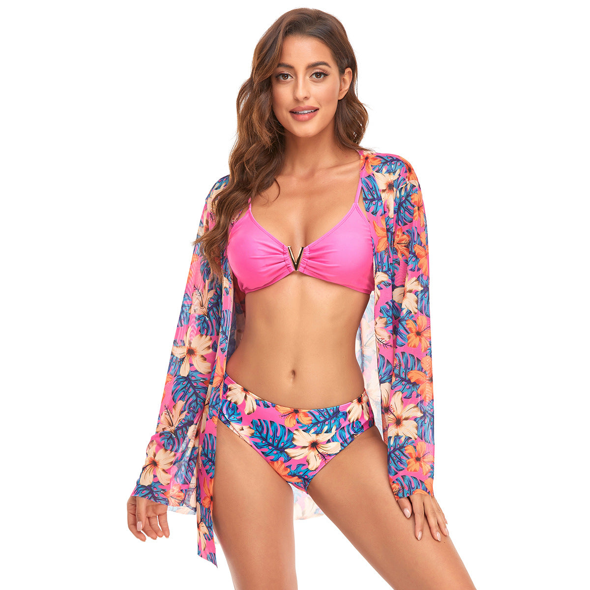 Bikini avec kimono floral par berg-feldt