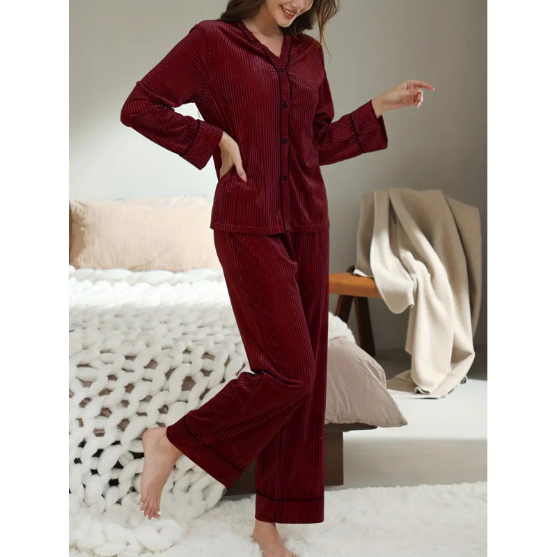 Ensemble de pyjama de luxe en velours par berg-feldt avec taille ajustable