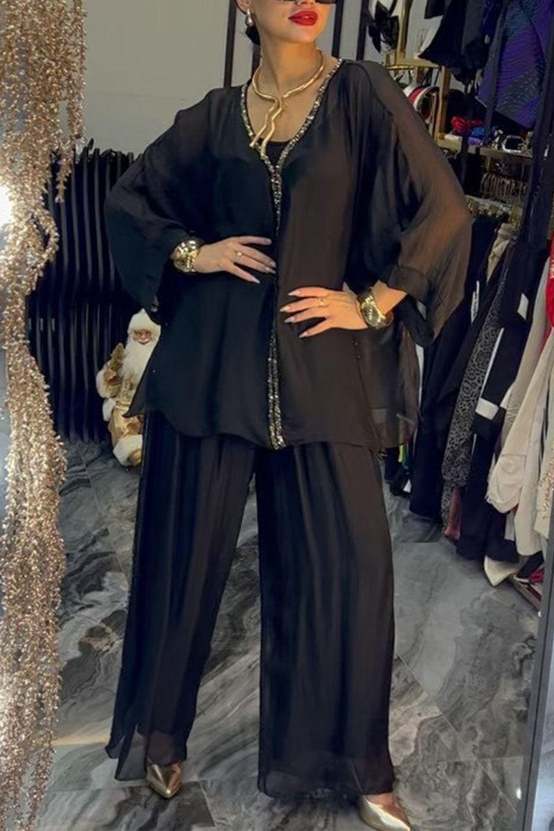 Ensemble caftan en mousseline élégant pour femme par berg-feldt