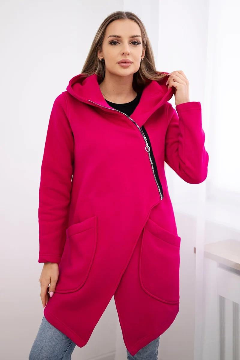 Berg-Feldt | Sweat à capuche zippé en polaire mi-longue