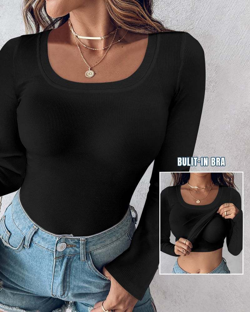 Débardeur court Ripp avec soutien-gorge intégré pour femme de berg-feldt