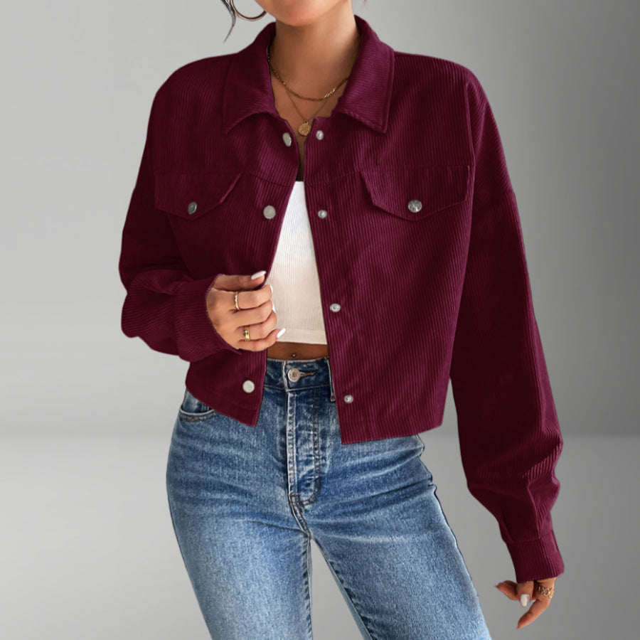 Veste courte en velours côtelé pour femme Berg-Feldt