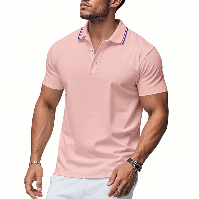 Polo pour homme avec col moderne et technologie de gestion de l'humidité Berg-Feldt