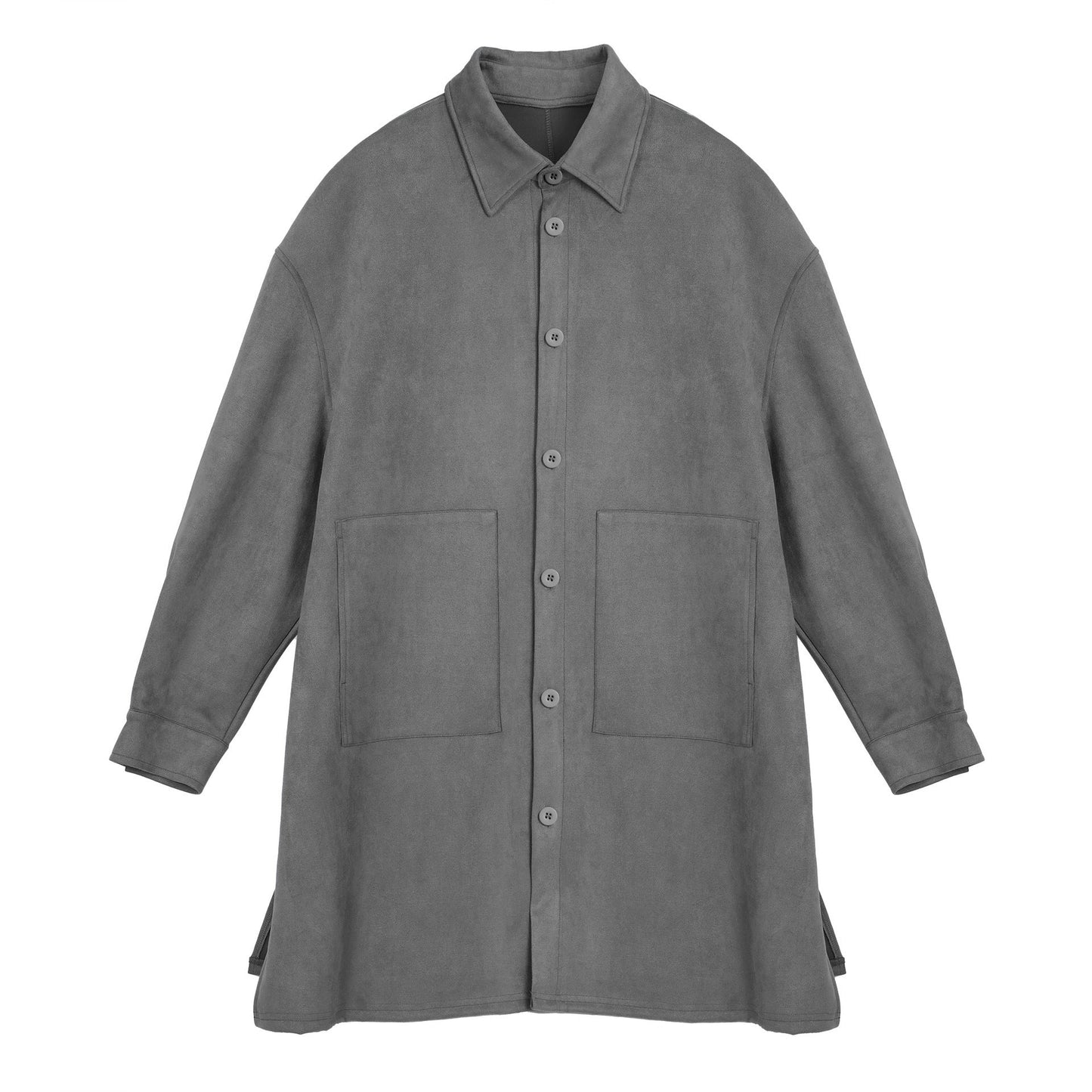 Veste chemise oversize en daim doux avec grandes poches pour femme Berg-Feldt