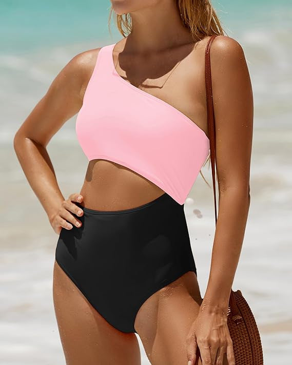 Maillot de bain berg-feldt pour femme, découpe latérale, une pièce