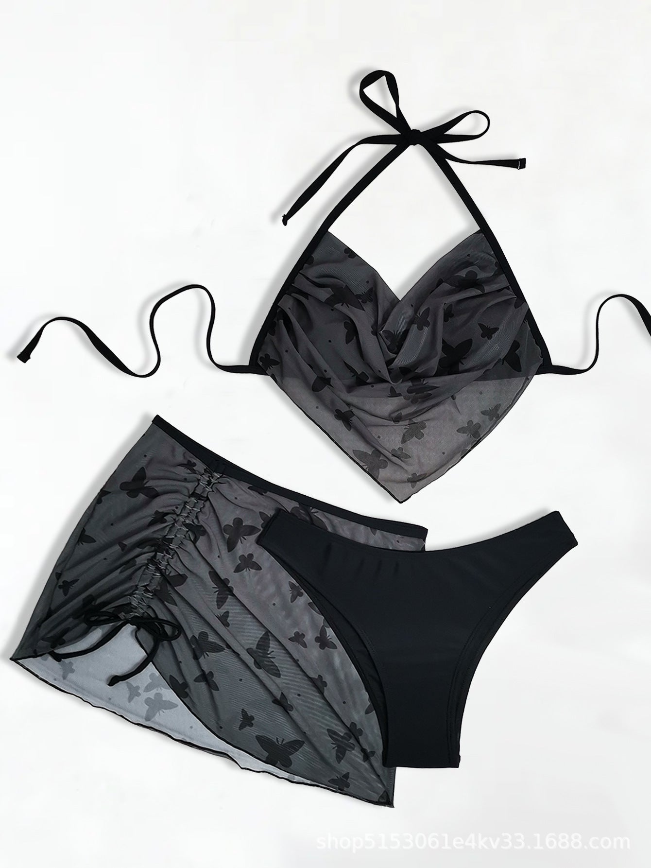 Bikini-Set für Damen mit transparentem Rock und edlem Design von berg-feldt