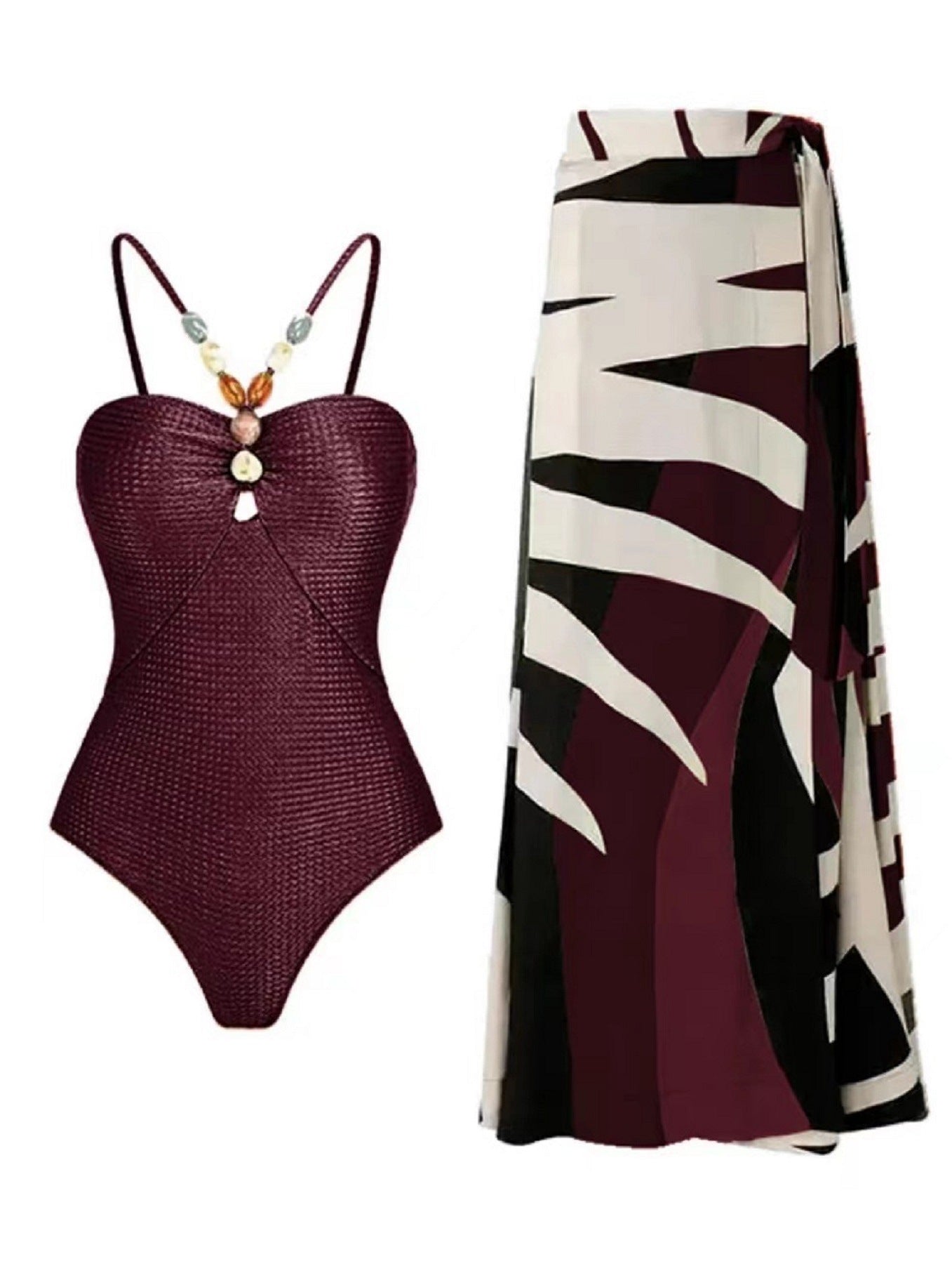 Élégant ensemble maillot de bain et kimono pour femme berg-feldt