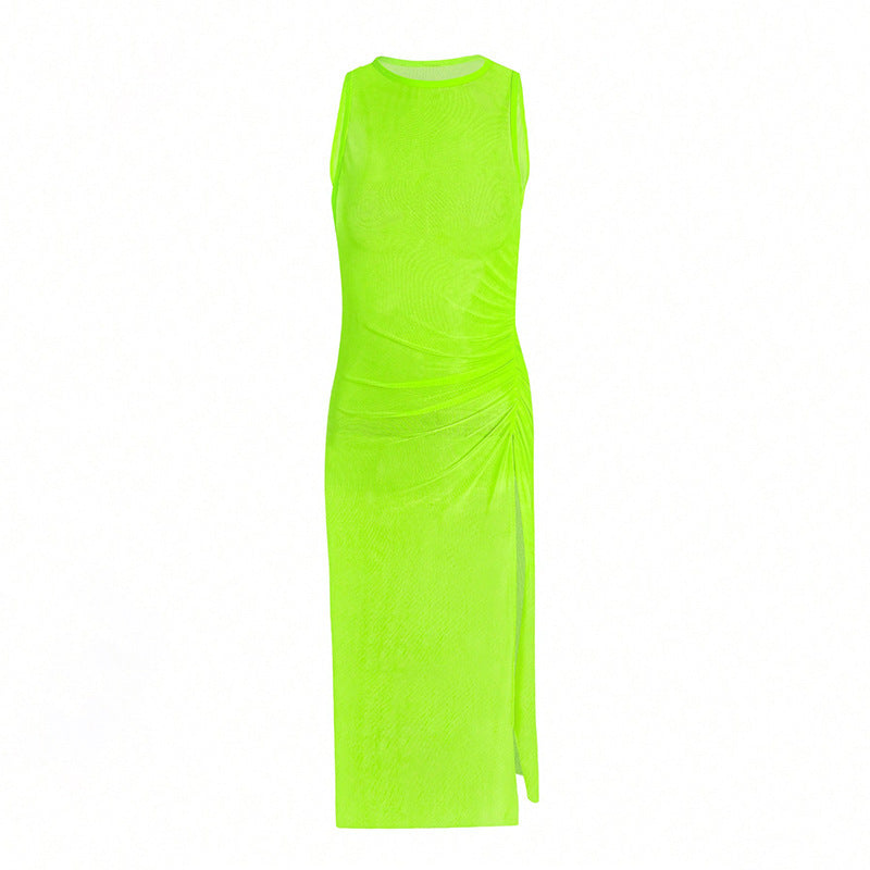 Elegantes Damen Maxi-Kleid mit Wickeldetail und figurbetonter Passform von berg-feldt