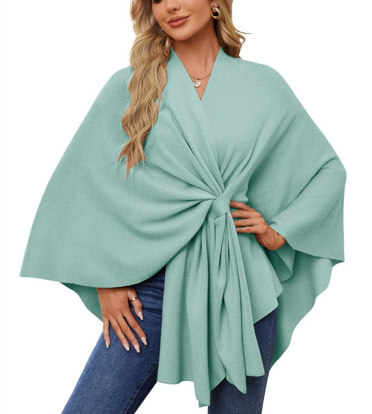 Pull-over cache-cœur élégant pour femme à coupe asymétrique Berg-Feldt
