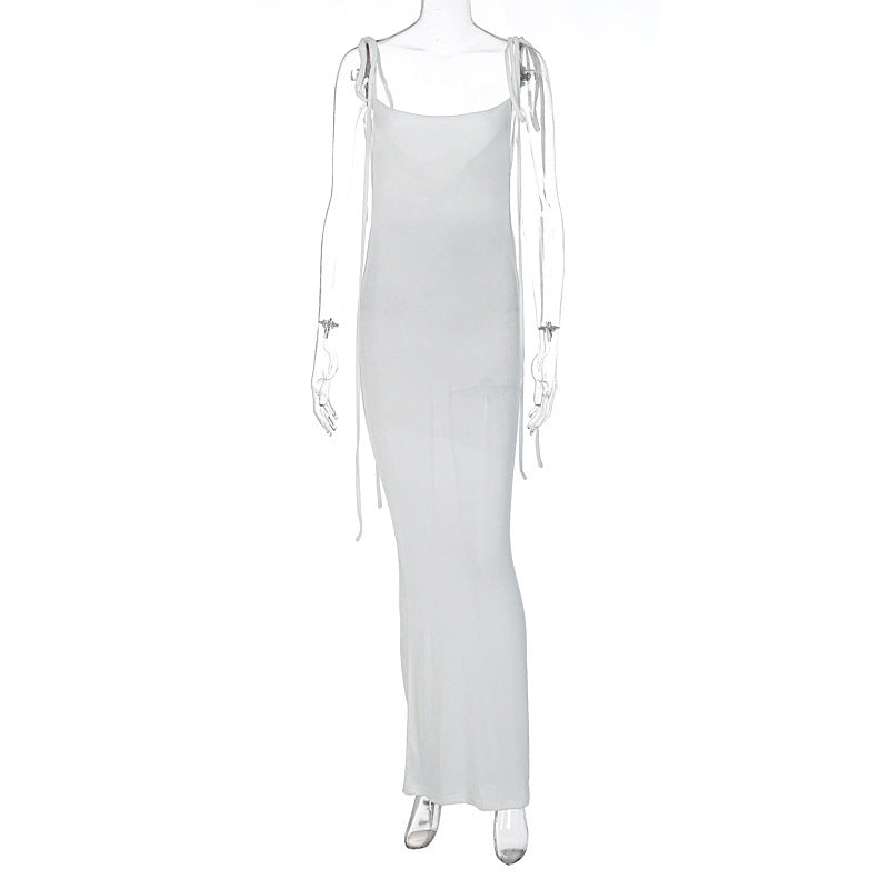 Elegantes, figurbetontes Maxikleid von berg-feldt mit verstellbaren Trägern