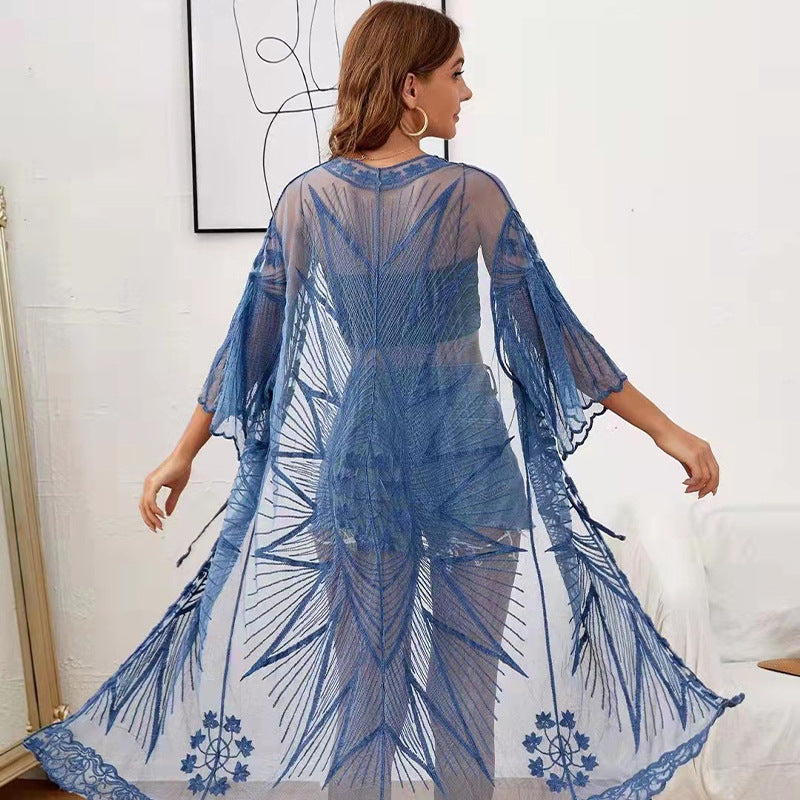 Kimono en dentelle transparente de style bohème pour femme par berg-feldt