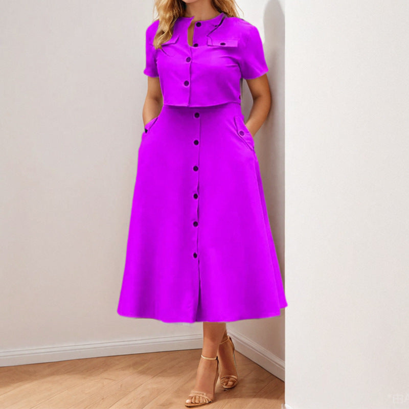 Robe longue femme Berg-Feldt avec haut court et poches