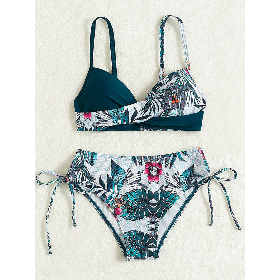 Ensemble de bikini Berg-feldt pour femme avec motif floral et bretelles réglables