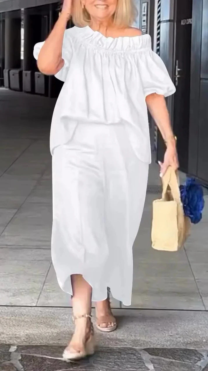 Leichtes Damen Jumpsuit Set mit weiten Ärmeln und figurbetonter Schnittführung berg-feldt
