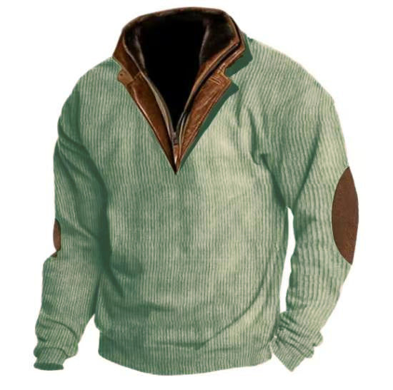 Pull en maille pour homme avec détails et col montant Berg-Feldt