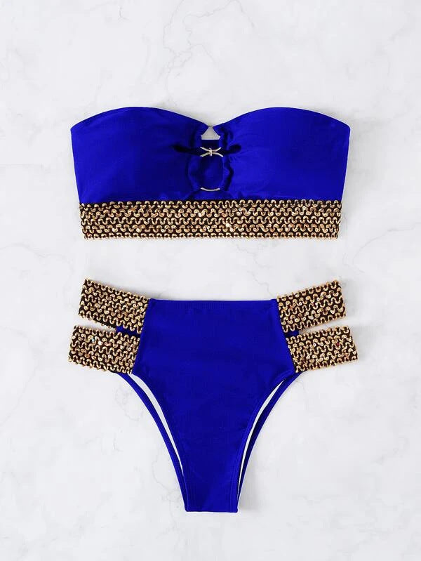 Ensemble bikini bandeau berg-feldt pour femme