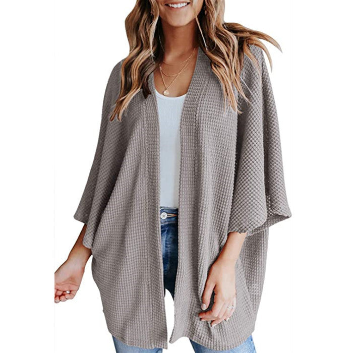 Cardigan décontracté en tricot gaufré pour femme Berg-Feldt