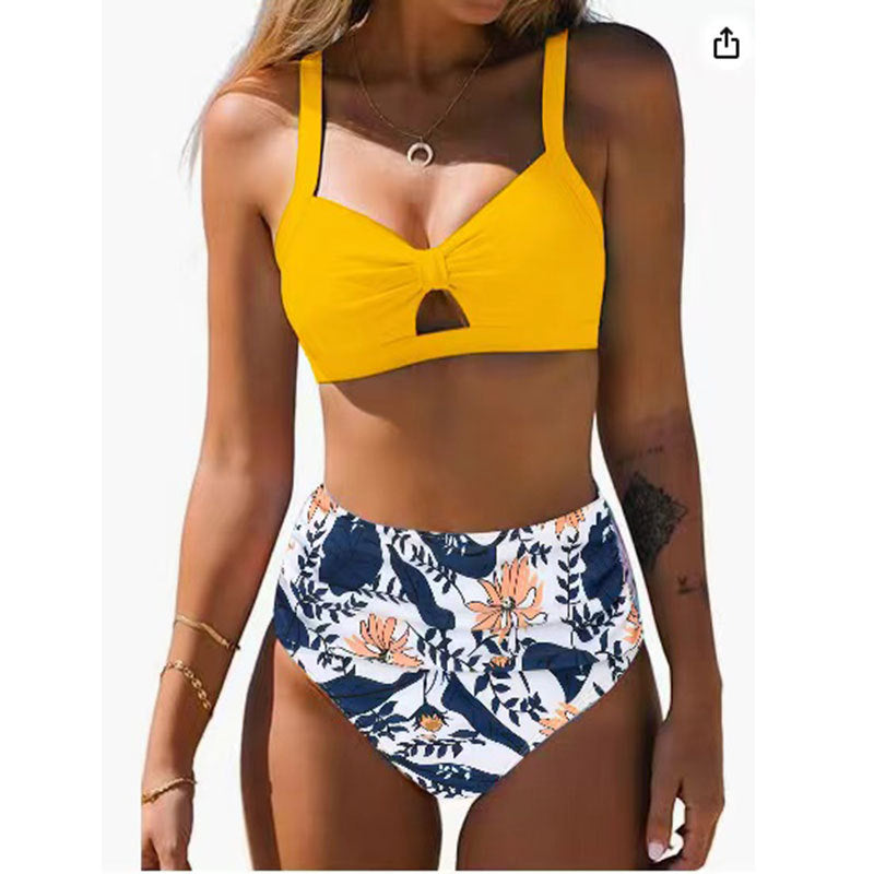 Ensemble bikini taille haute à découpes décoratives pour femme berg-feldt
