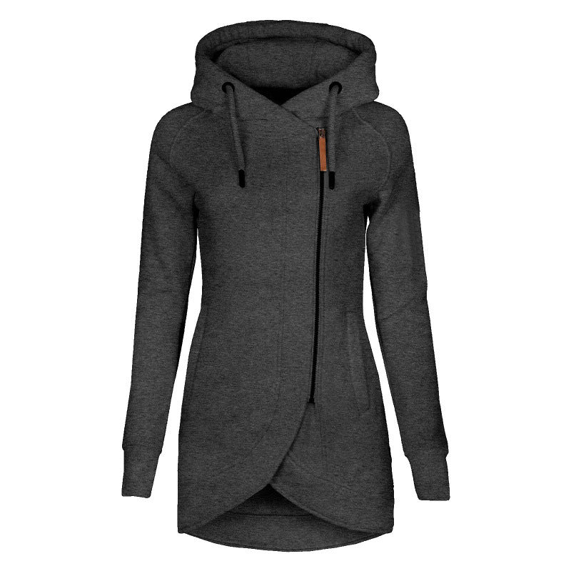 Manteau à capuche décontracté asymétrique pour femme Berg-Feldt