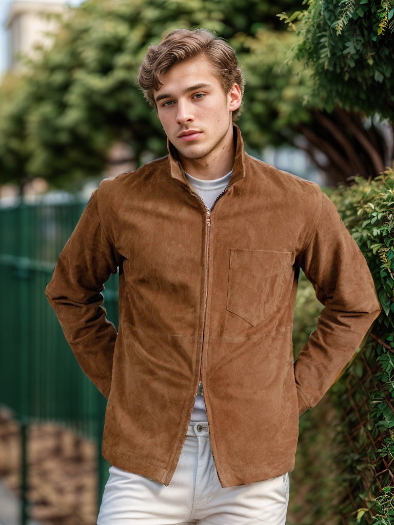 Herren modische Softshelljacke mit hochklappbarem Kragen Berg-Feldt