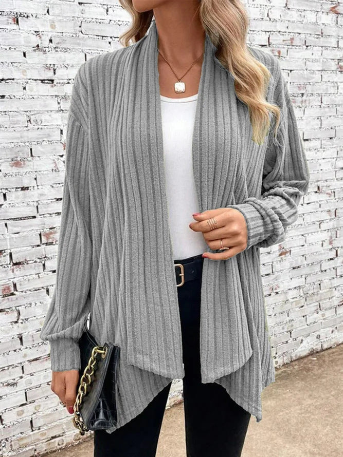Cardigan femme décontracté en tricot avec motif côtelé distinctif Berg-Feldt