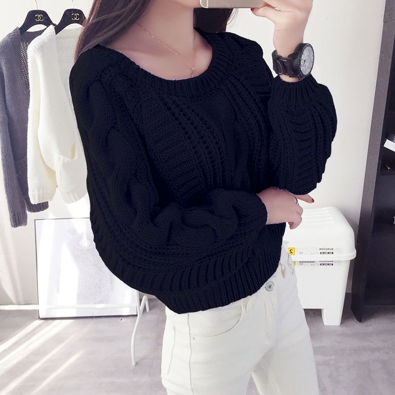 Pull en grosse maille pour femme avec manches volumineuses et motif torsadé Berg-Feldt