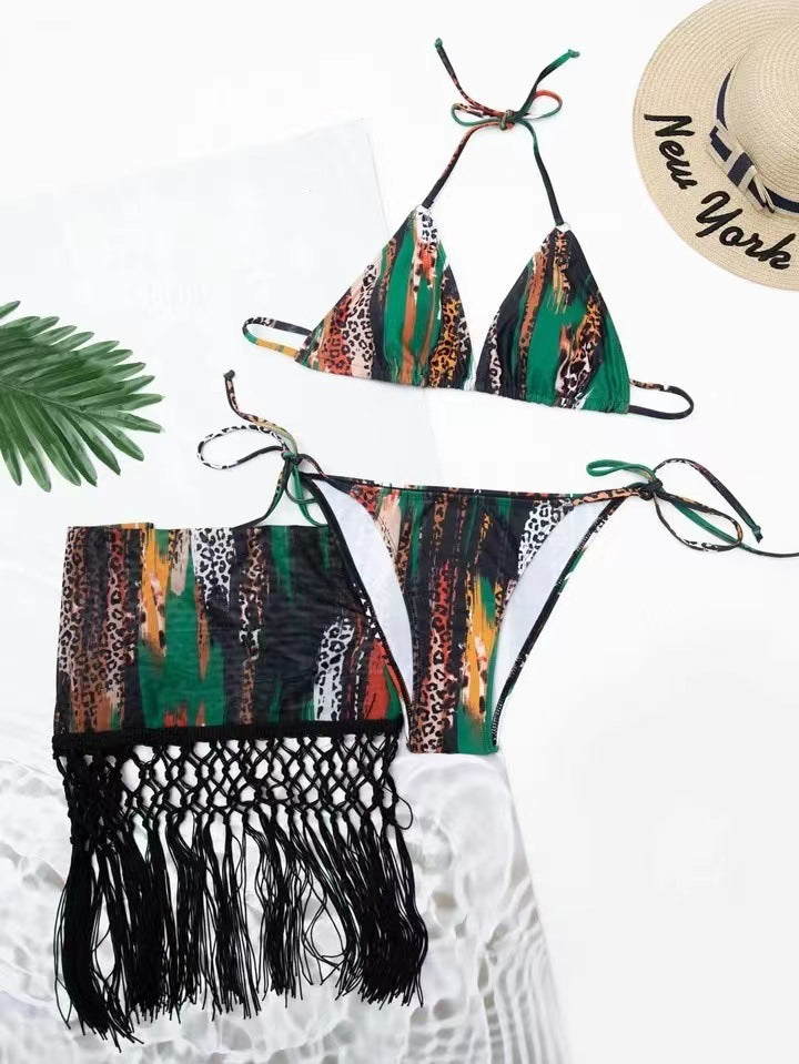 Ensemble bikini avec jupe à franges berg-feldt pour femme