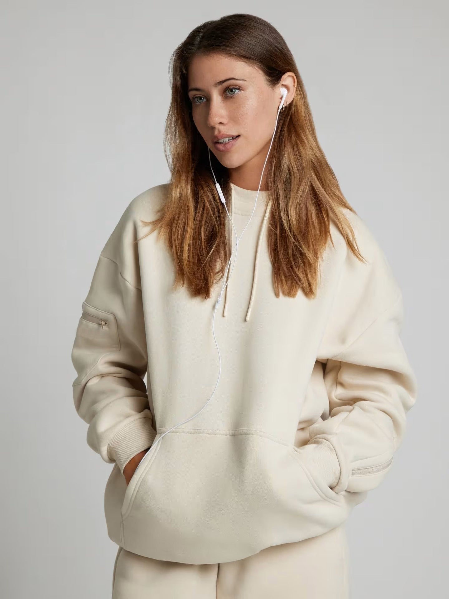 Damen-hoodie relaxant avec masque de sommeil intégré Berg-Feldt