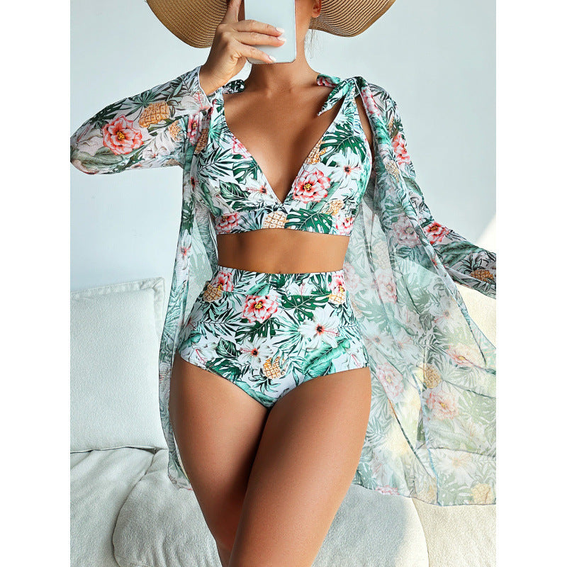 Bikini et kimono de plage transparent de berg-feldt