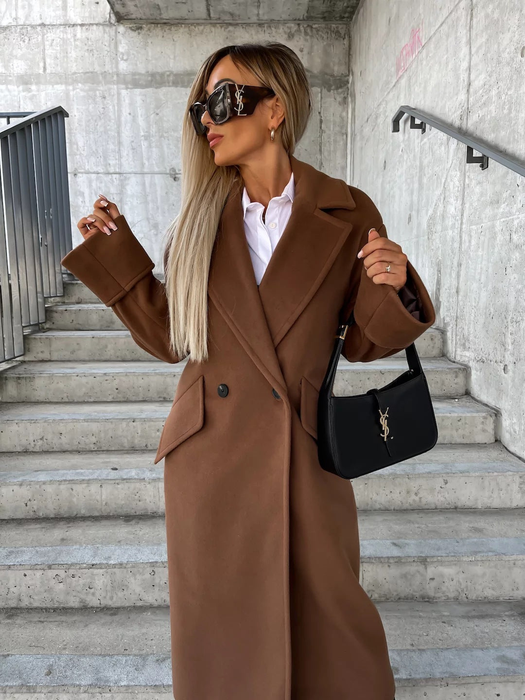 Manteau élégant oversize en laine pour femme Berg-Feldt