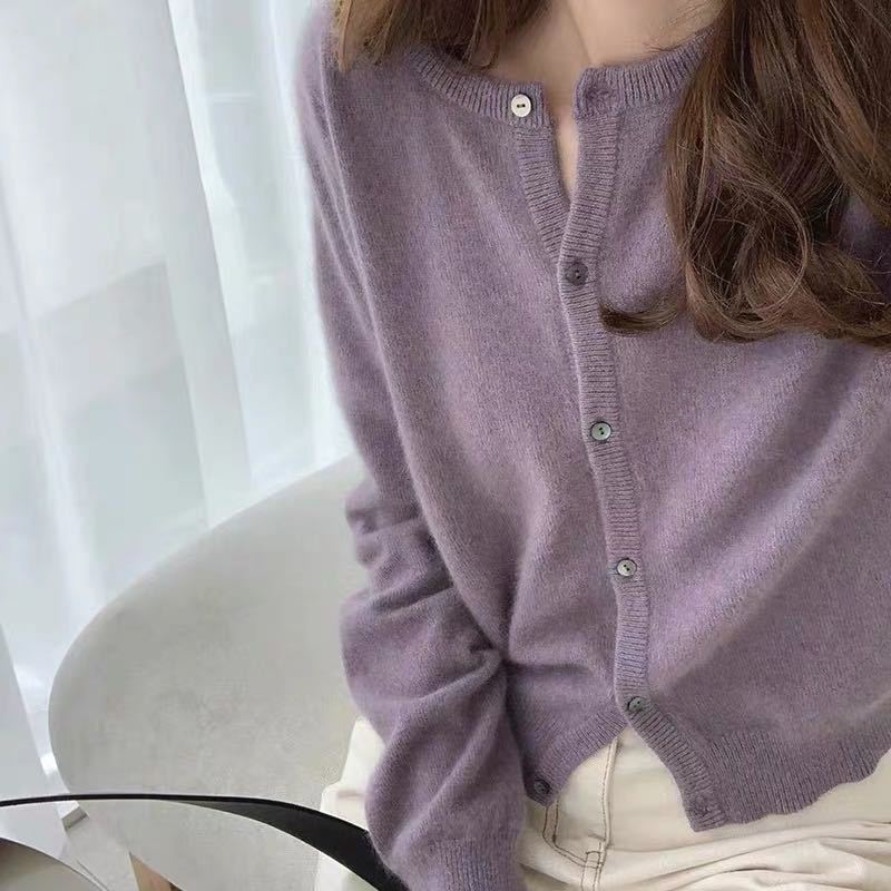 Cardigan fin pour femme avec boutons et matière douce Berg-Feldt